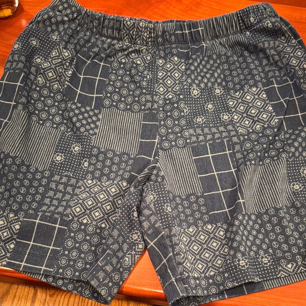 Lands' End Navy and White Patterned Garment